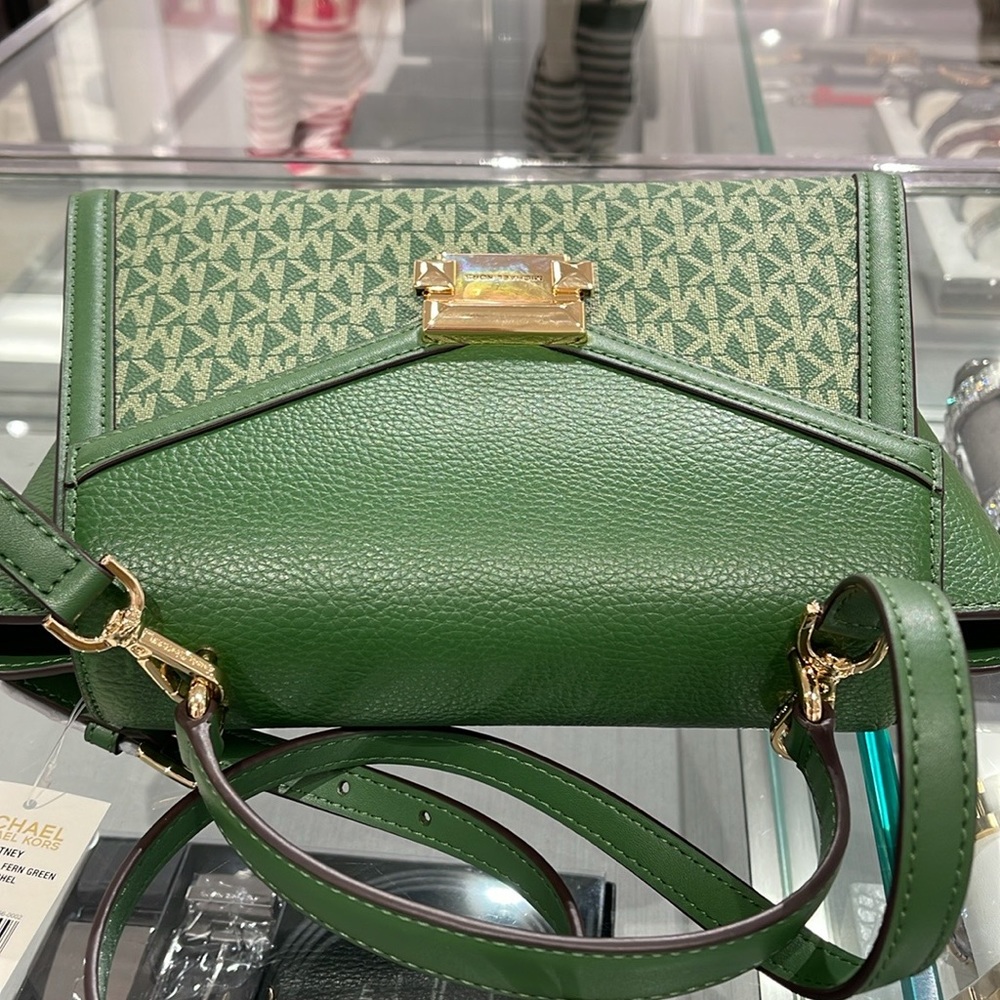 MICHAEL KORS
Whitney Medium Flap TH Satchel Crossbody bag
Fern Green 
NWT - Picture 13 of 16